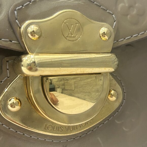 RARE LOUIS VUITTON Vernis Mirada 2Way Bag Gold - Picture 4 of 13